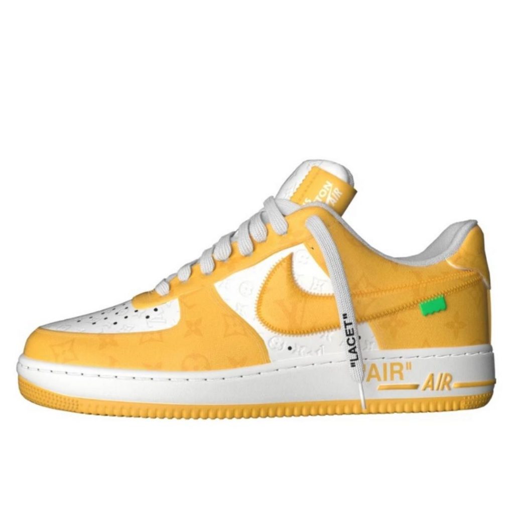 LOUIS VUITTON X AIR FORCE 1 VIRGIL ABLOH YELLOW WHITE – Bjohn Sneakers