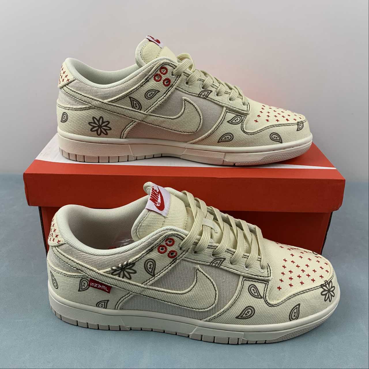 Nike Dunk Low ‘Light Orewood Brown Sashiko’ Bjohn Sneakers